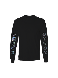 LUKE HOLLAND: LUKE HOLLAND LONG SLEEVED HOLOGRAPHIC T-SHIRT