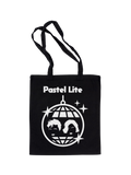 PASTEL LITE: PASTEL LITE (BLACK) TOTE BAG